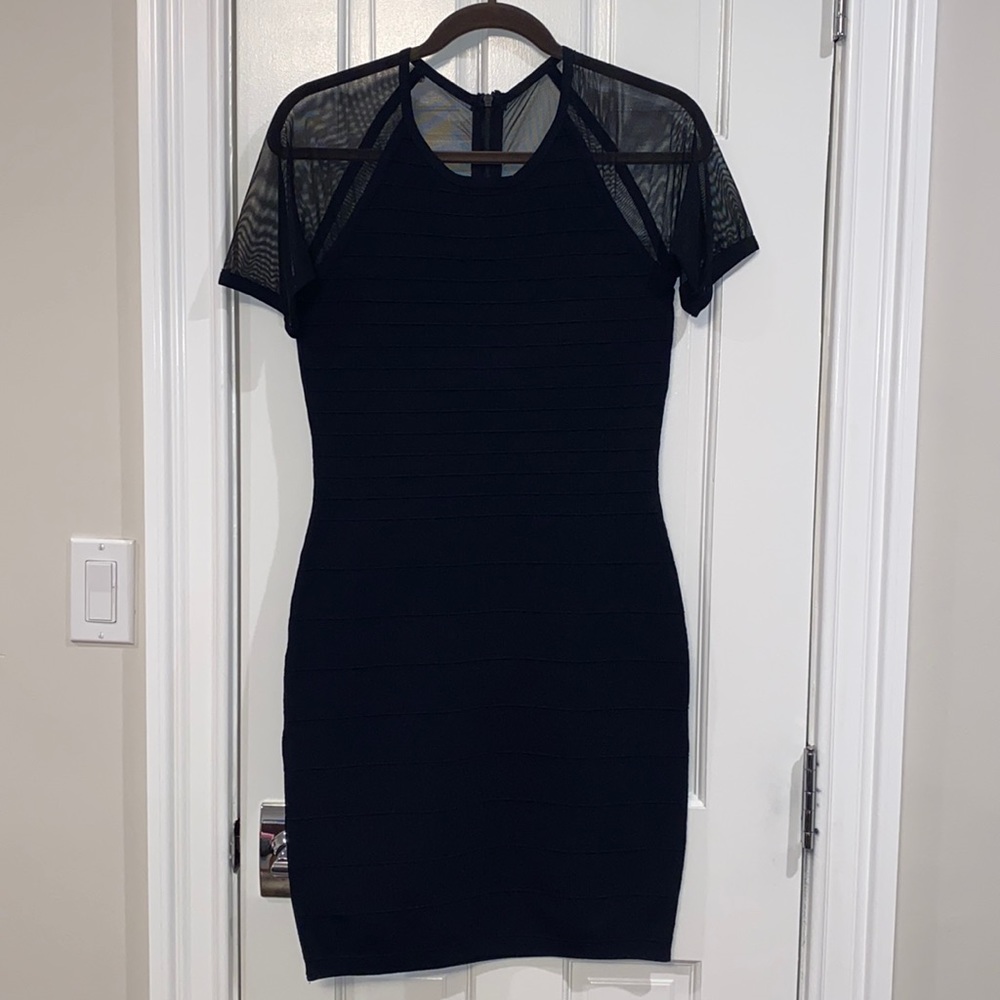John + Jenn Black Bandage Bodycon Dress